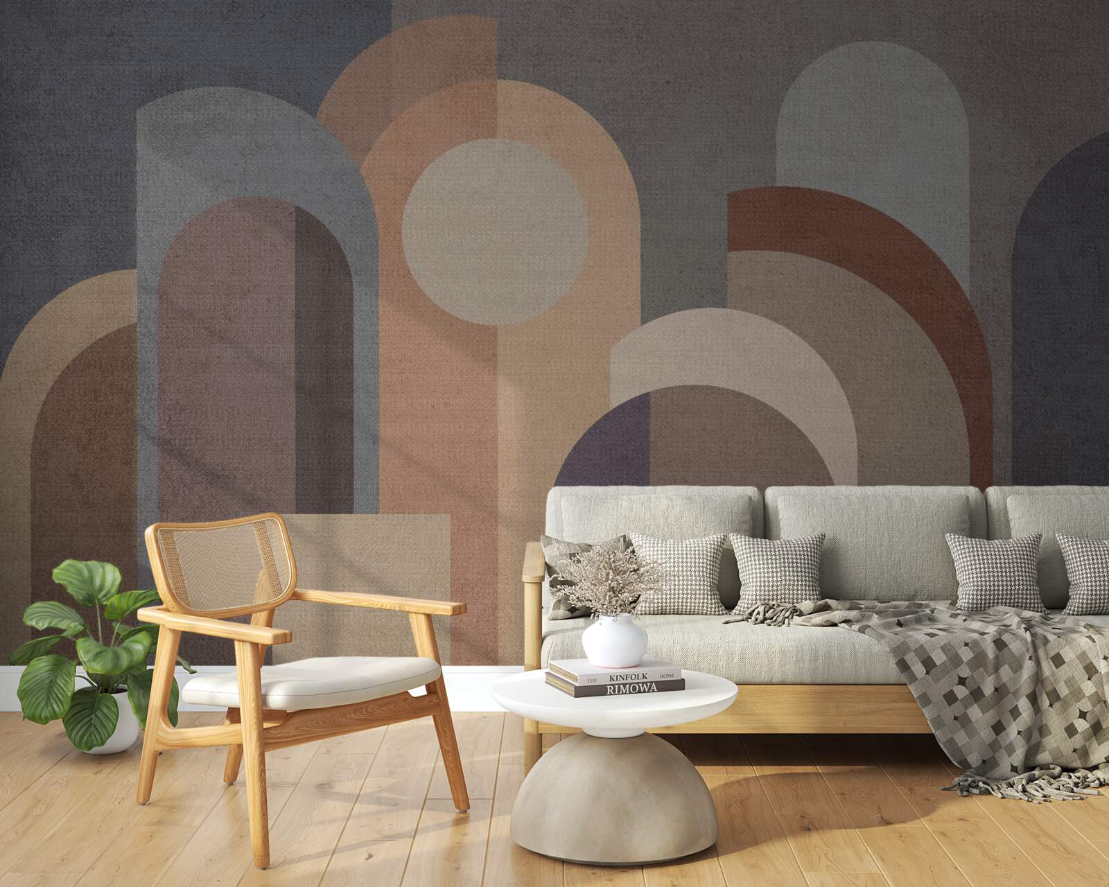 Fototapeta abstrakcyjny obraz jesiennego lasu o zmierzchu