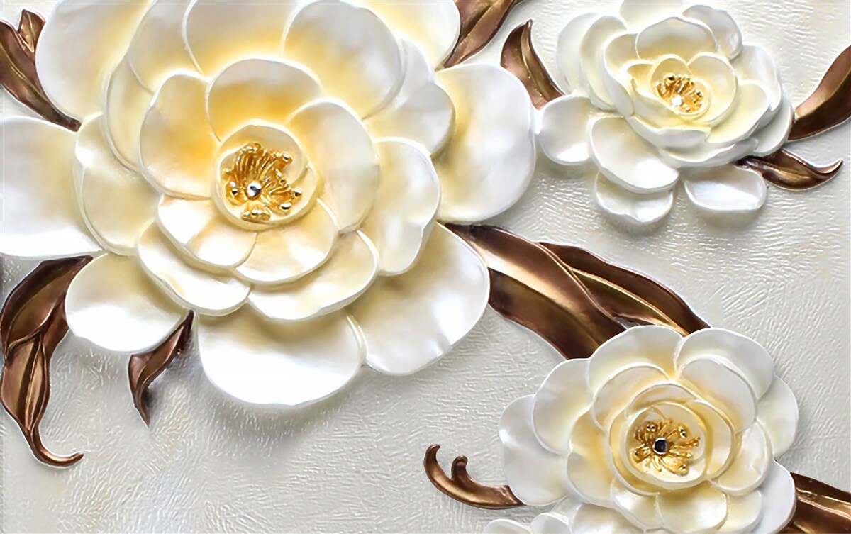 Fototapeta magnolie z białymi pąkami