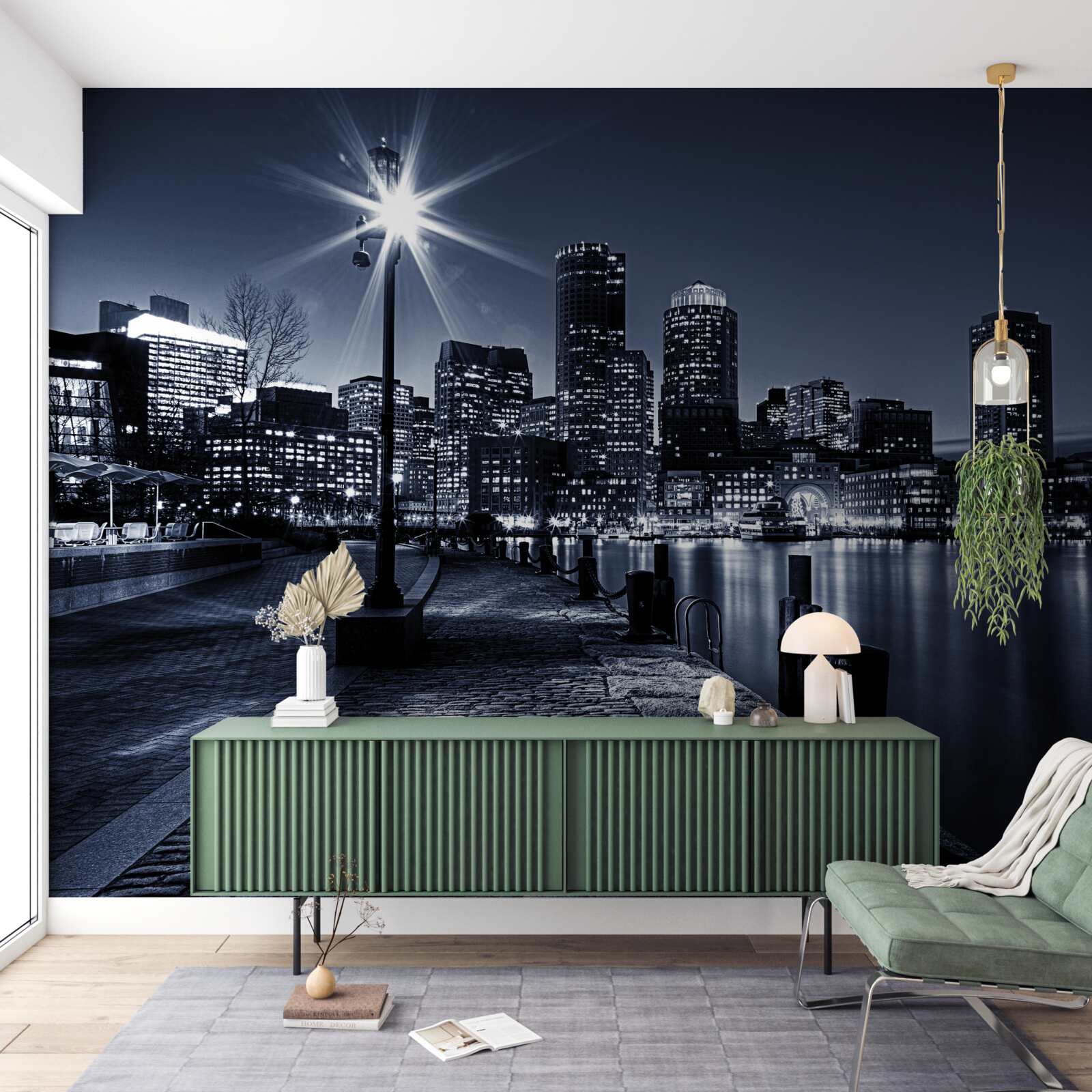 Fototapeta nabrzeże miasta jest opustoszałe