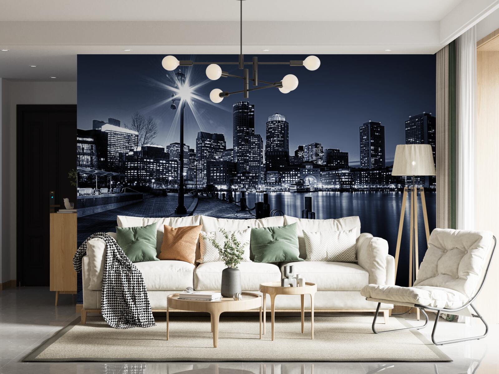 Fototapeta nabrzeże miasta jest opustoszałe