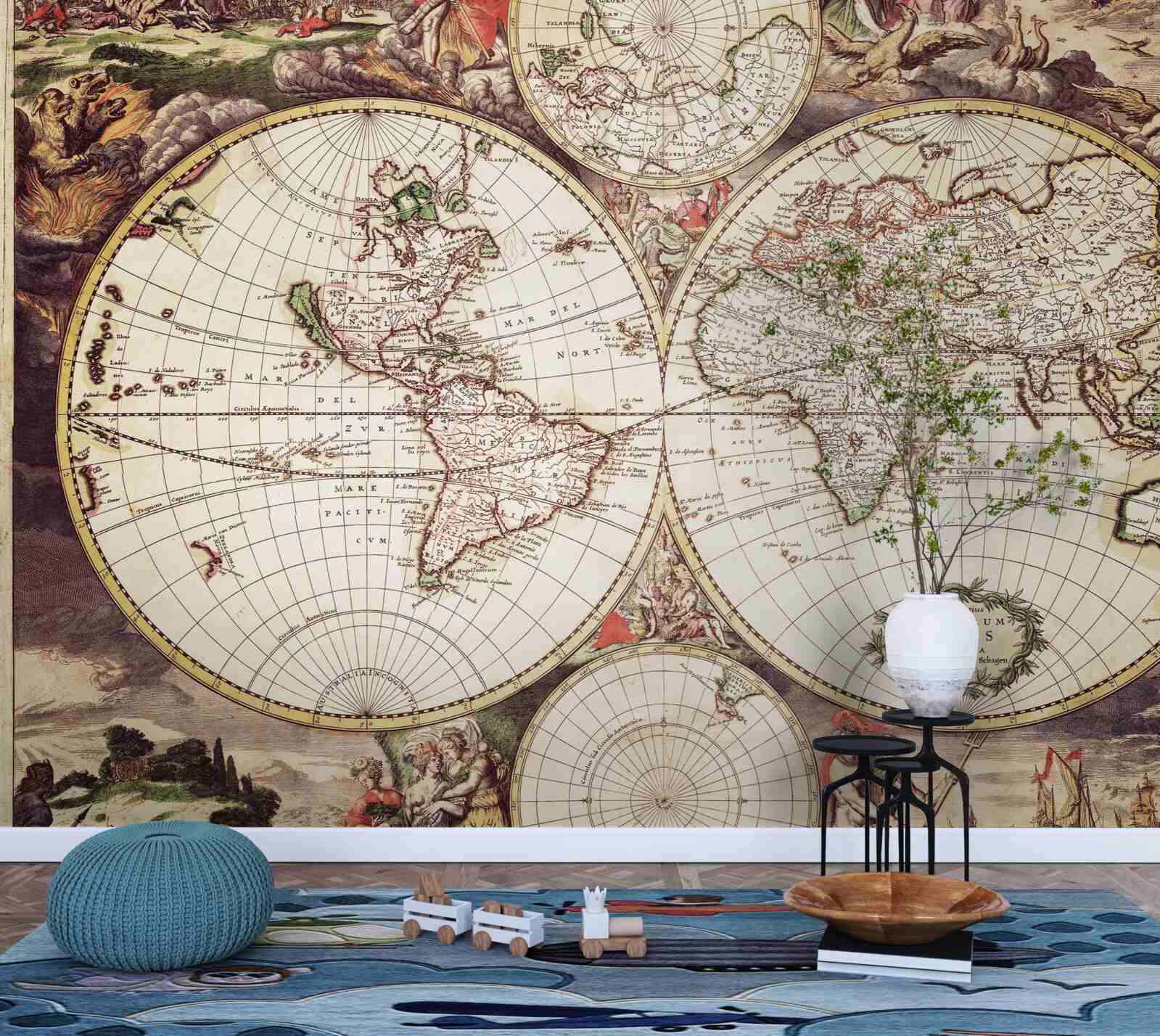 Fototapeta okres historyczny oświetlony w obrazie świata