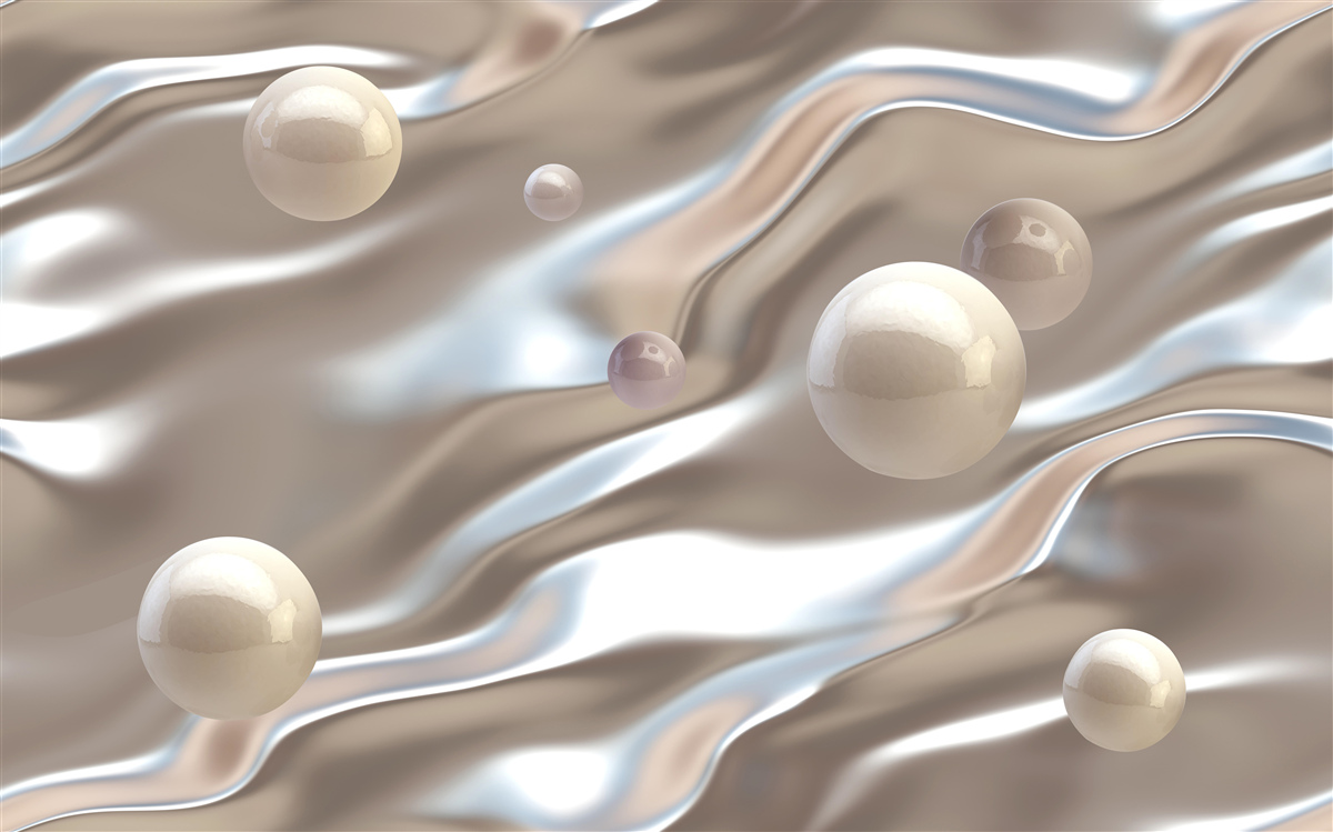 Fototapeta masa perłowa na jedwabiu