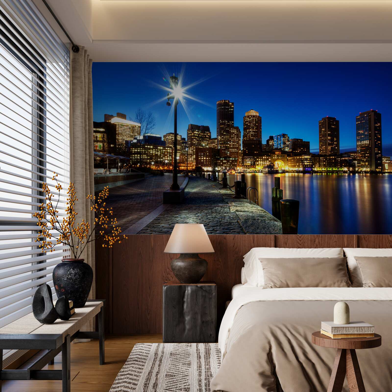 Fototapeta panorama miasta z widokiem na pusty nasyp