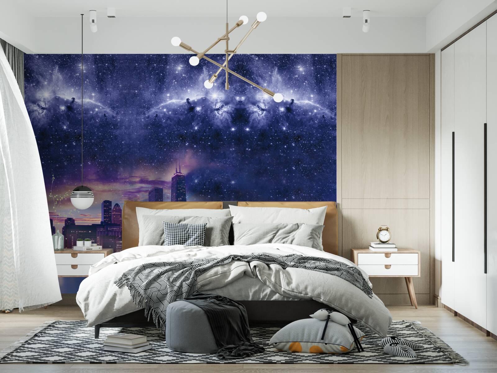 Fototapeta magiczne płótno astralne nad metropolią