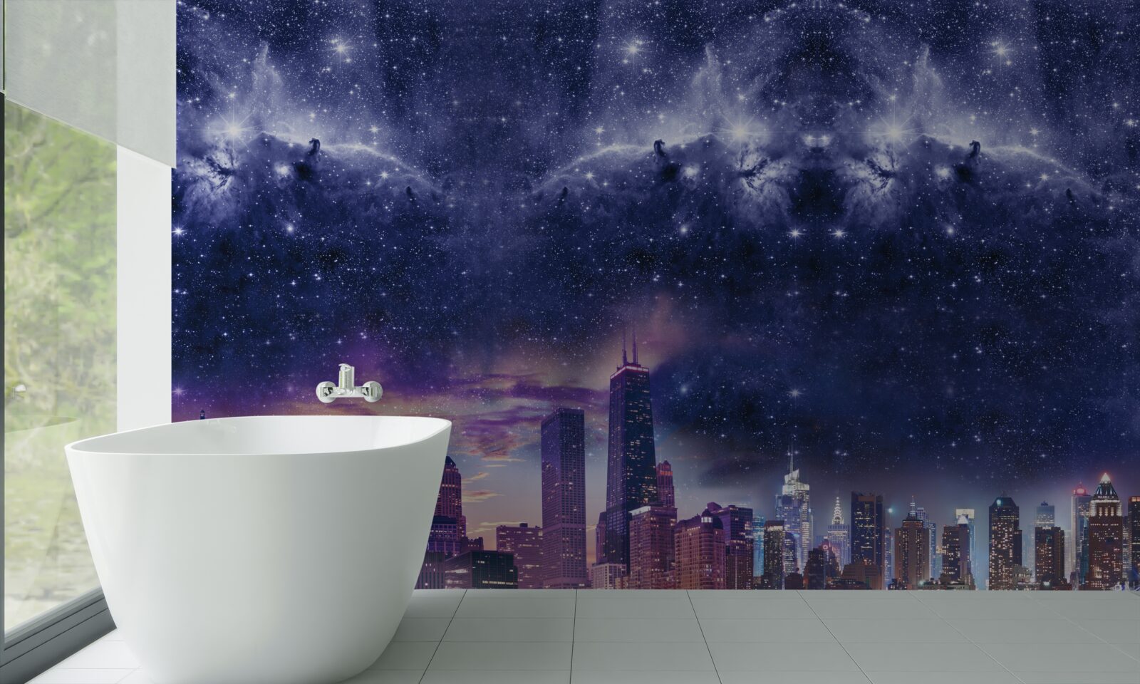 Fototapeta magiczne płótno astralne nad metropolią