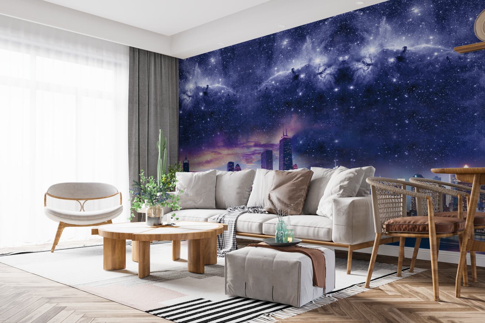 Fototapeta magiczne płótno astralne nad metropolią