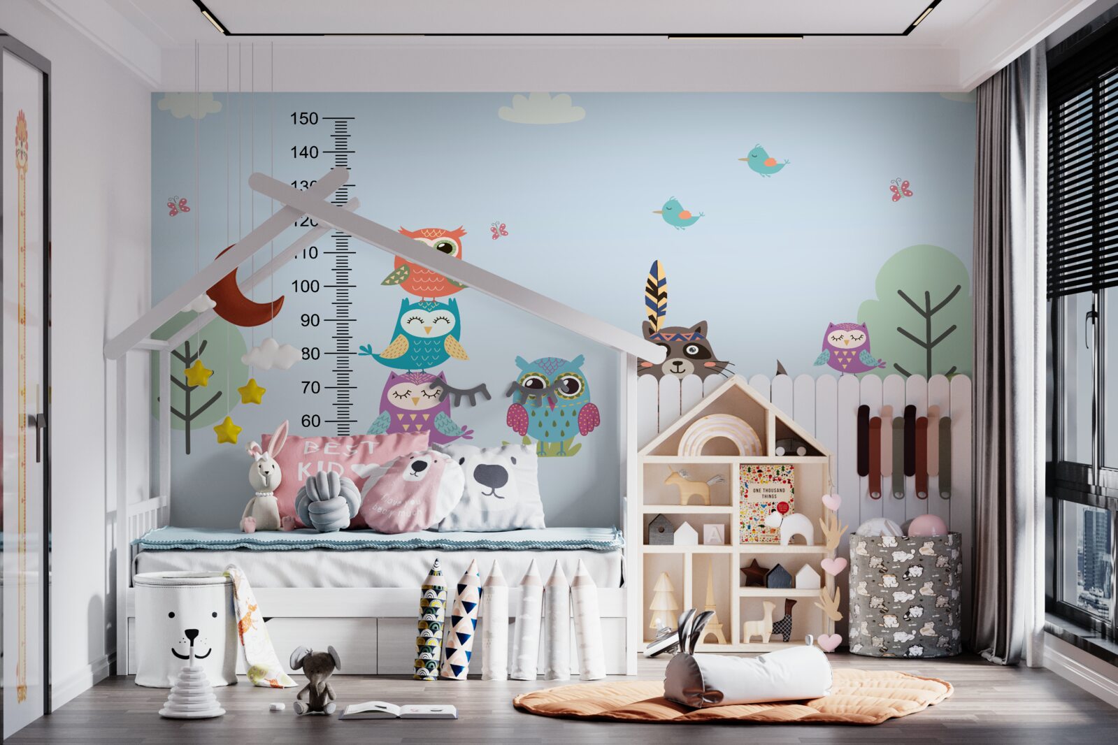 Fototapeta zwierzęta określają swój wzrost