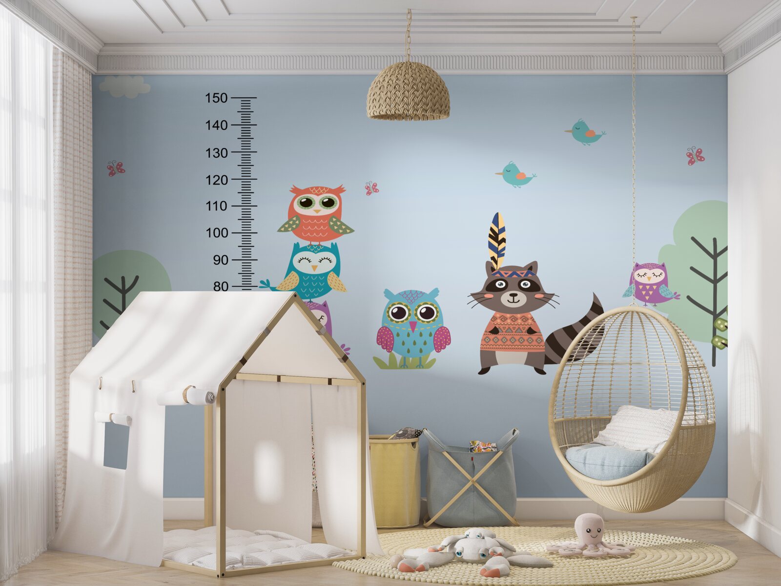 Fototapeta zwierzęta określają swój wzrost