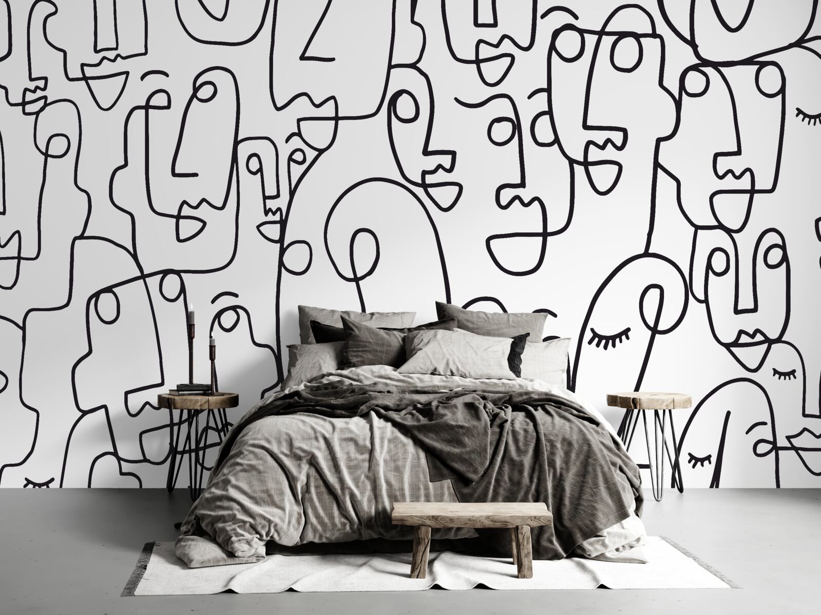 Fototapeta kontury twarzy kobiet