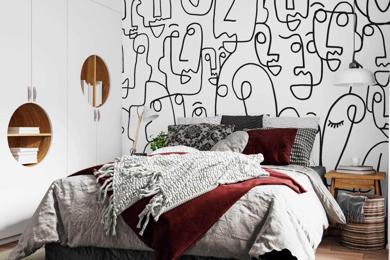 Fototapeta kontury twarzy kobiet