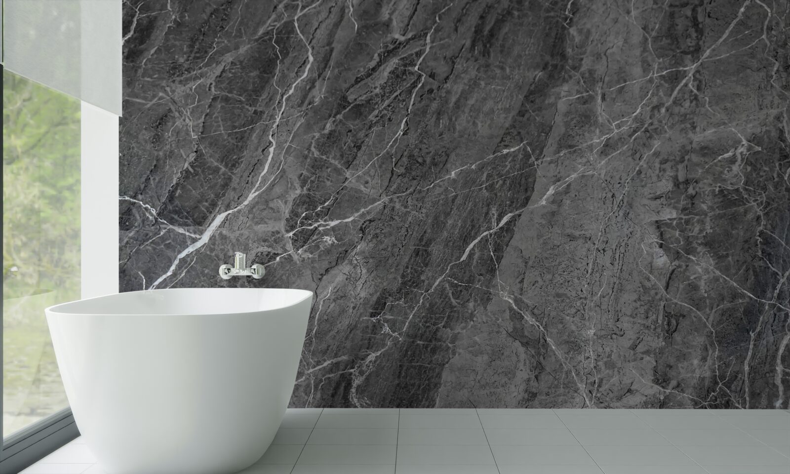 Fototapeta szary marmur z białymi żyłkami