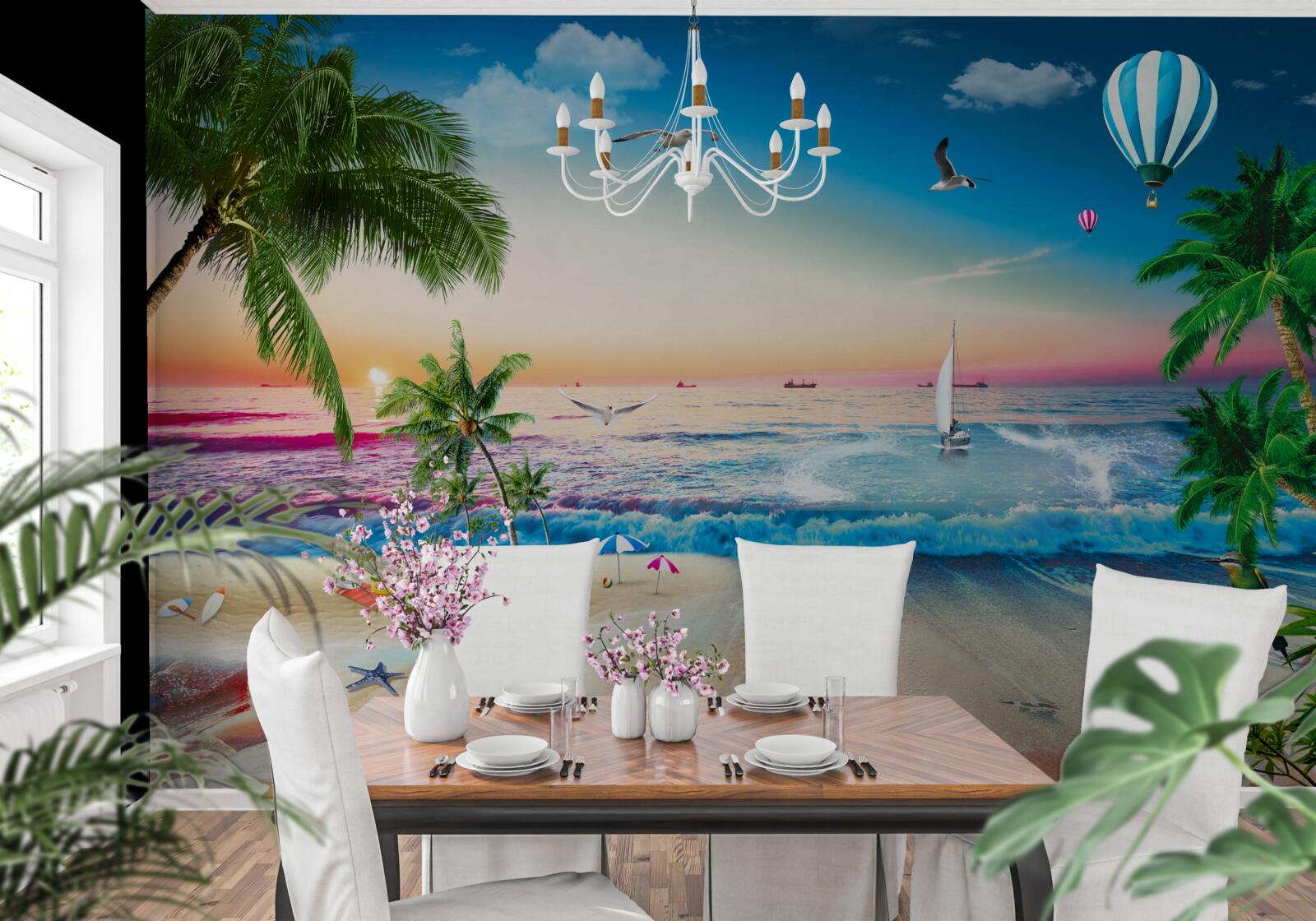 Fototapeta malarstwo morskie z falą