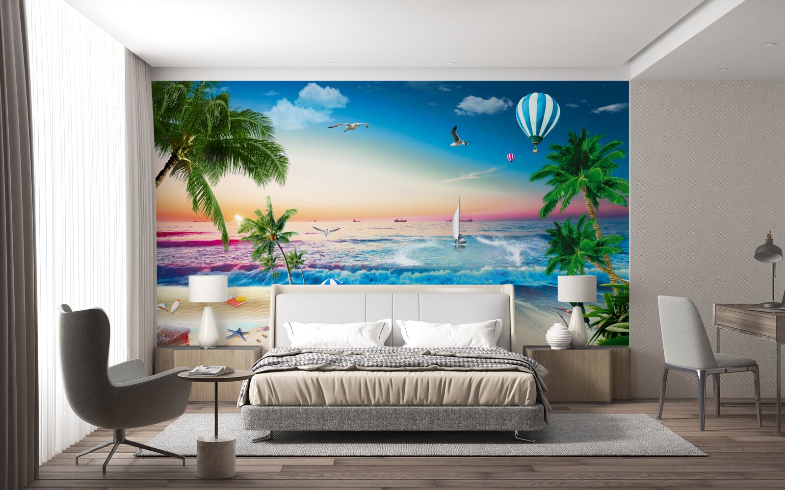 Fototapeta malarstwo morskie z falą