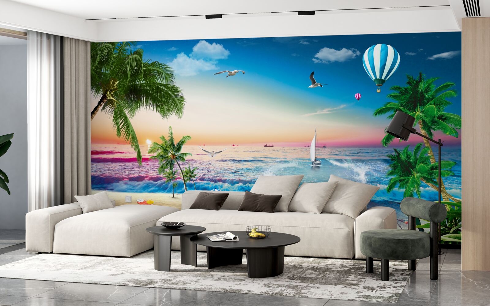 Fototapeta malarstwo morskie z falą