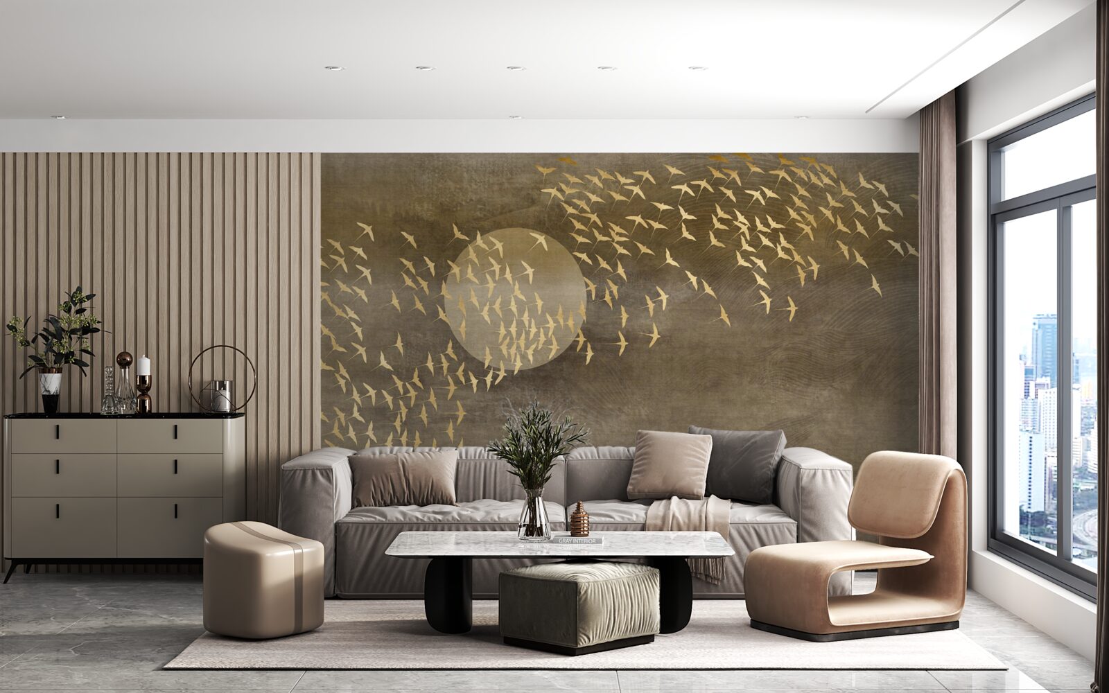 Fototapeta Ćmy w pobliżu światła lampki nocnej