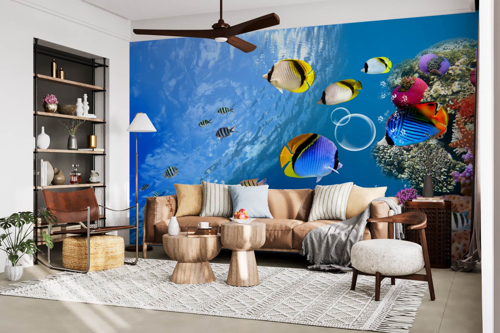 Fototapeta jasne ryby w spokojnej wodzie