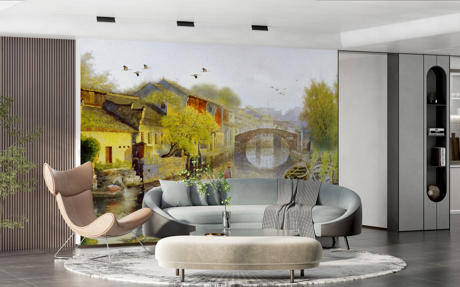 Fototapeta akwarele przedstawiające kwiaty leśne