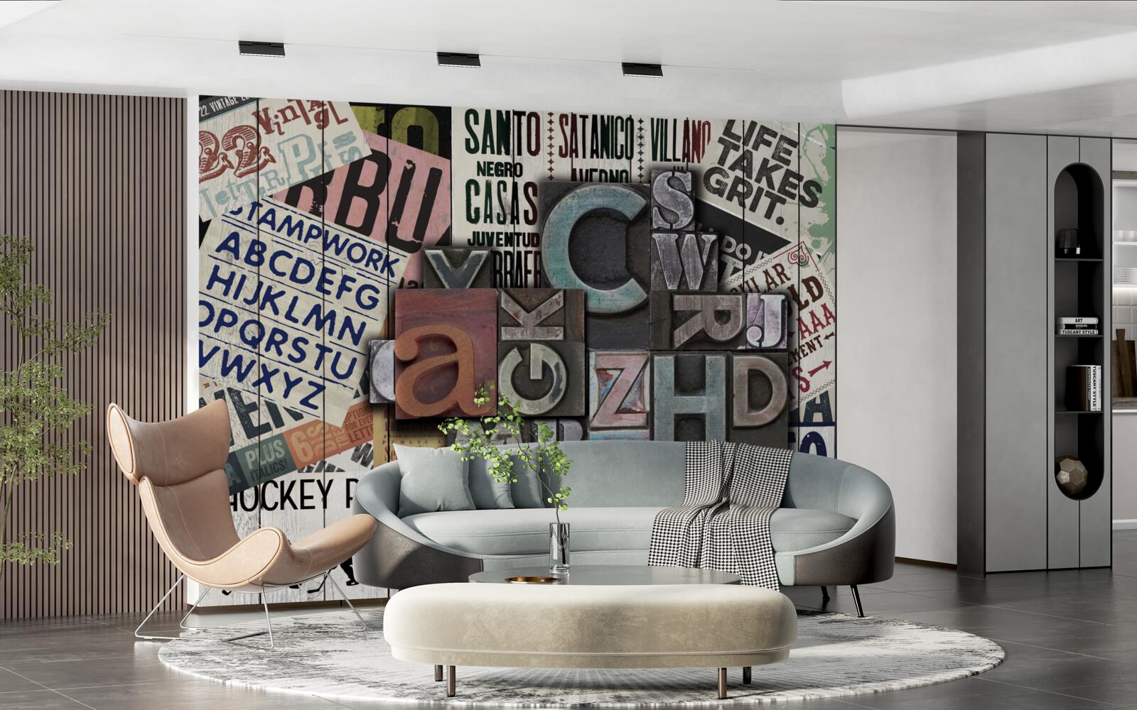 Fototapeta inskrypcje o różnej formie