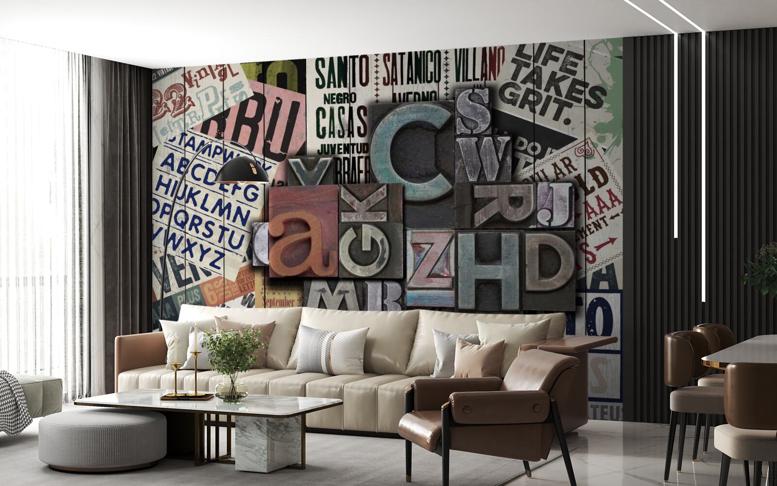 Fototapeta inskrypcje o różnej formie