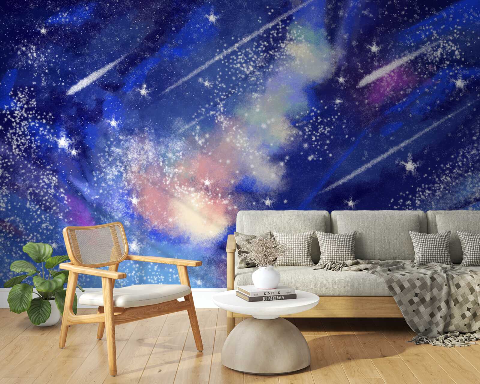 Fototapeta błękitne nocne niebo