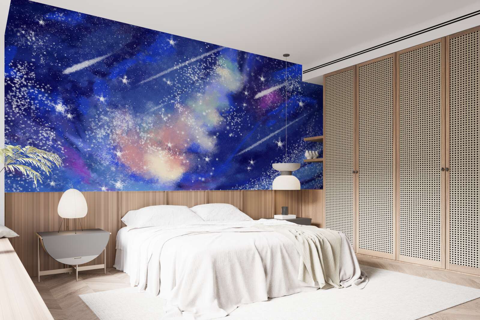 Fototapeta błękitne nocne niebo