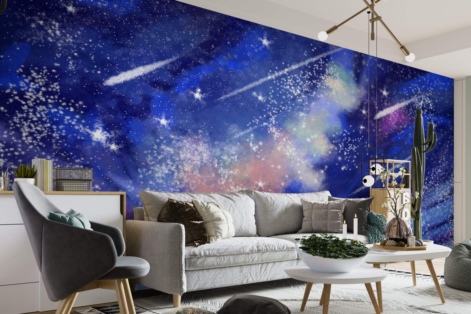 Fototapeta błękitne nocne niebo