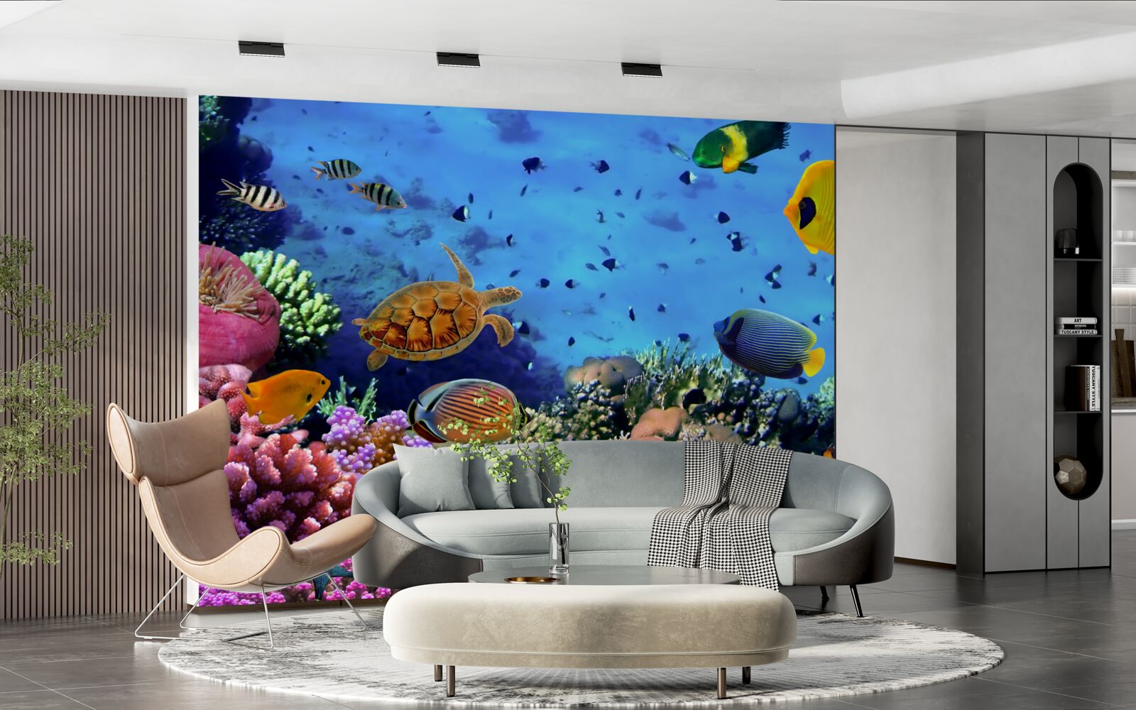 Fototapeta głębiny morskie są pełne podwodnego życia