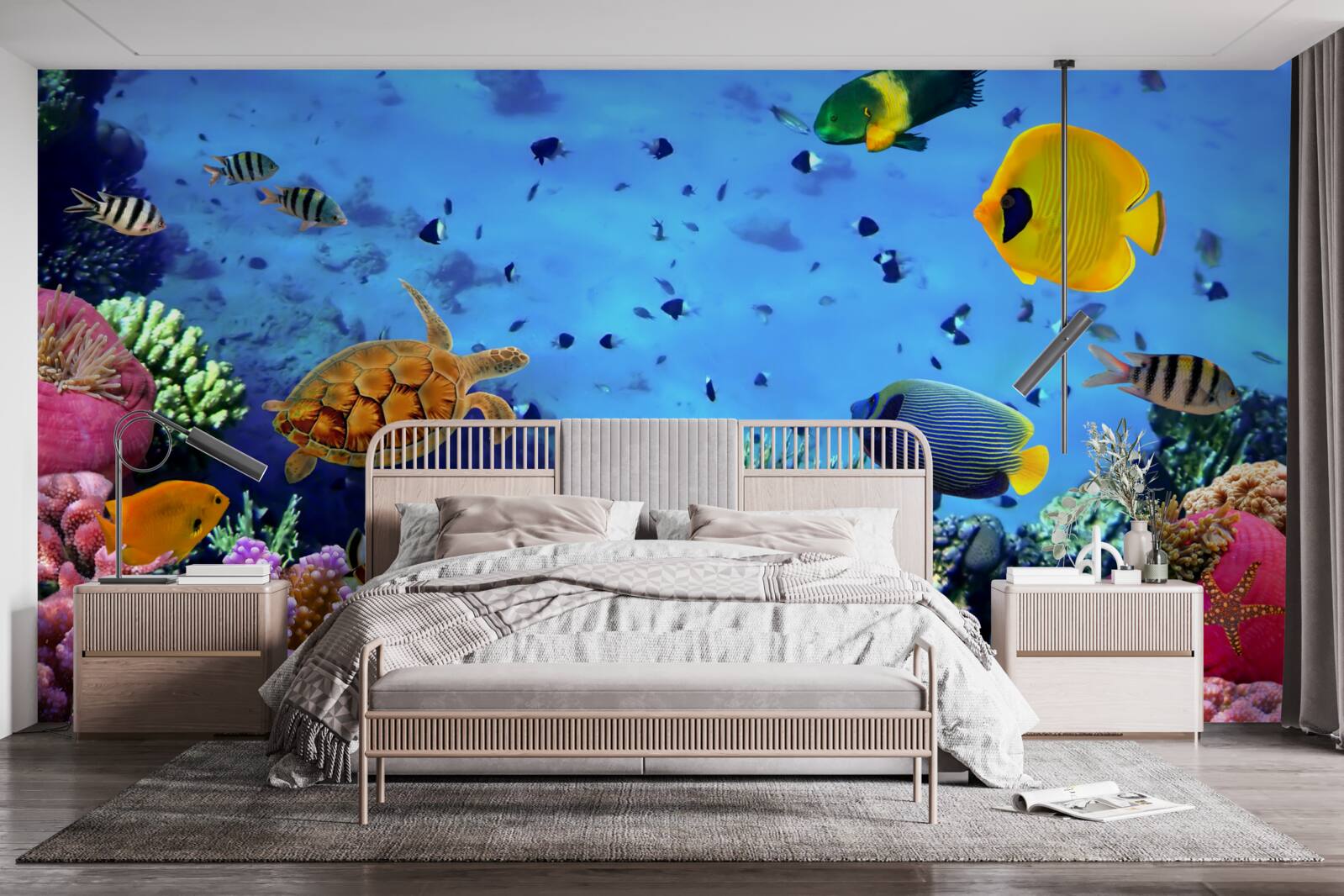 Fototapeta głębiny morskie są pełne podwodnego życia