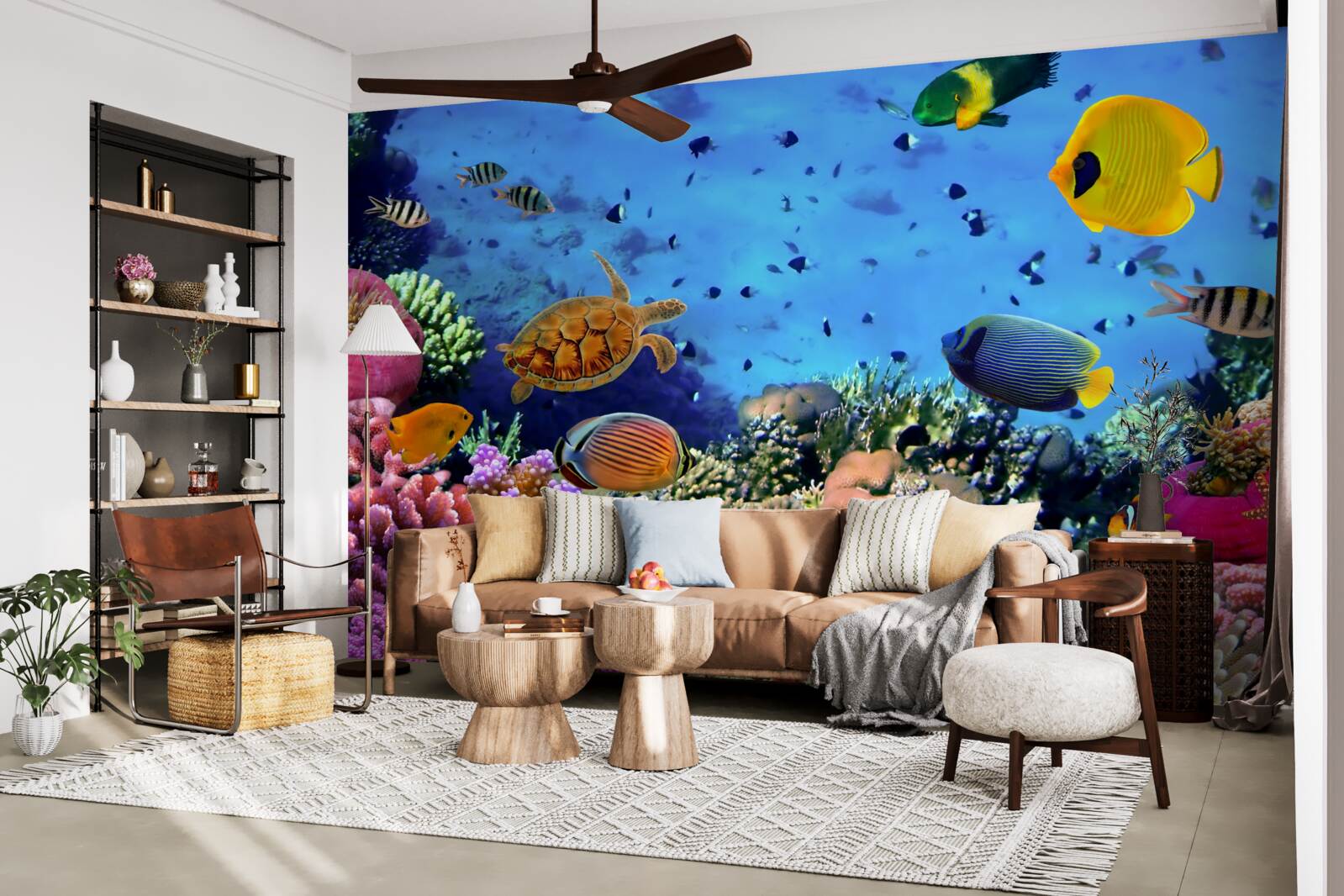 Fototapeta głębiny morskie są pełne podwodnego życia