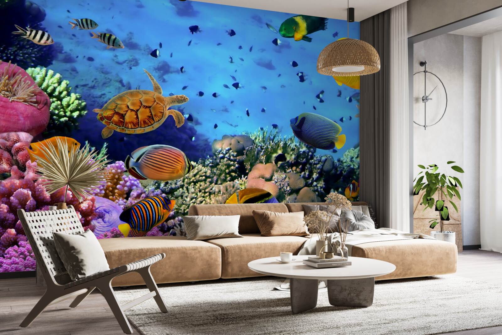 Fototapeta głębiny morskie są pełne podwodnego życia