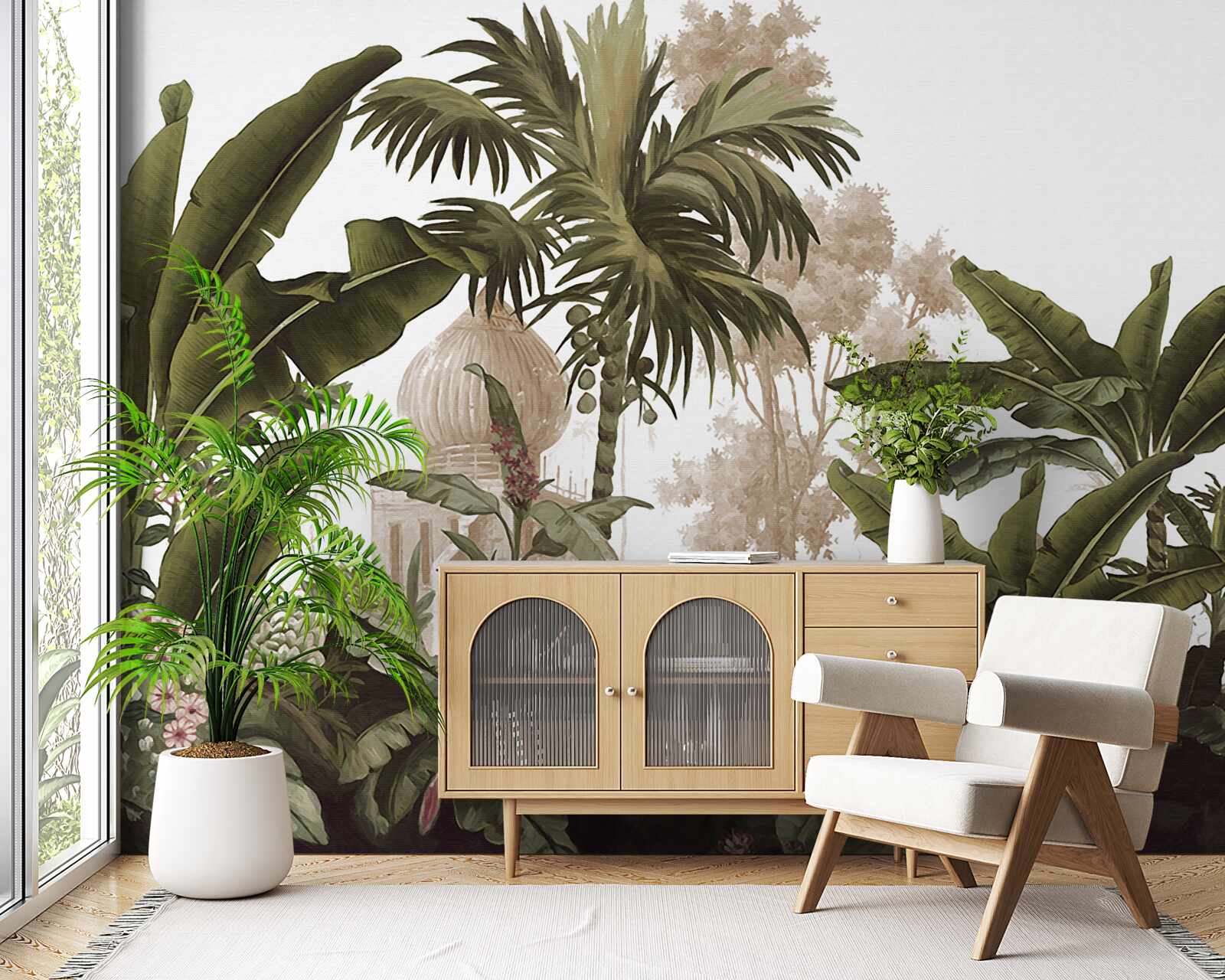 Fototapeta sanktuarium wśród zielonych zarośli