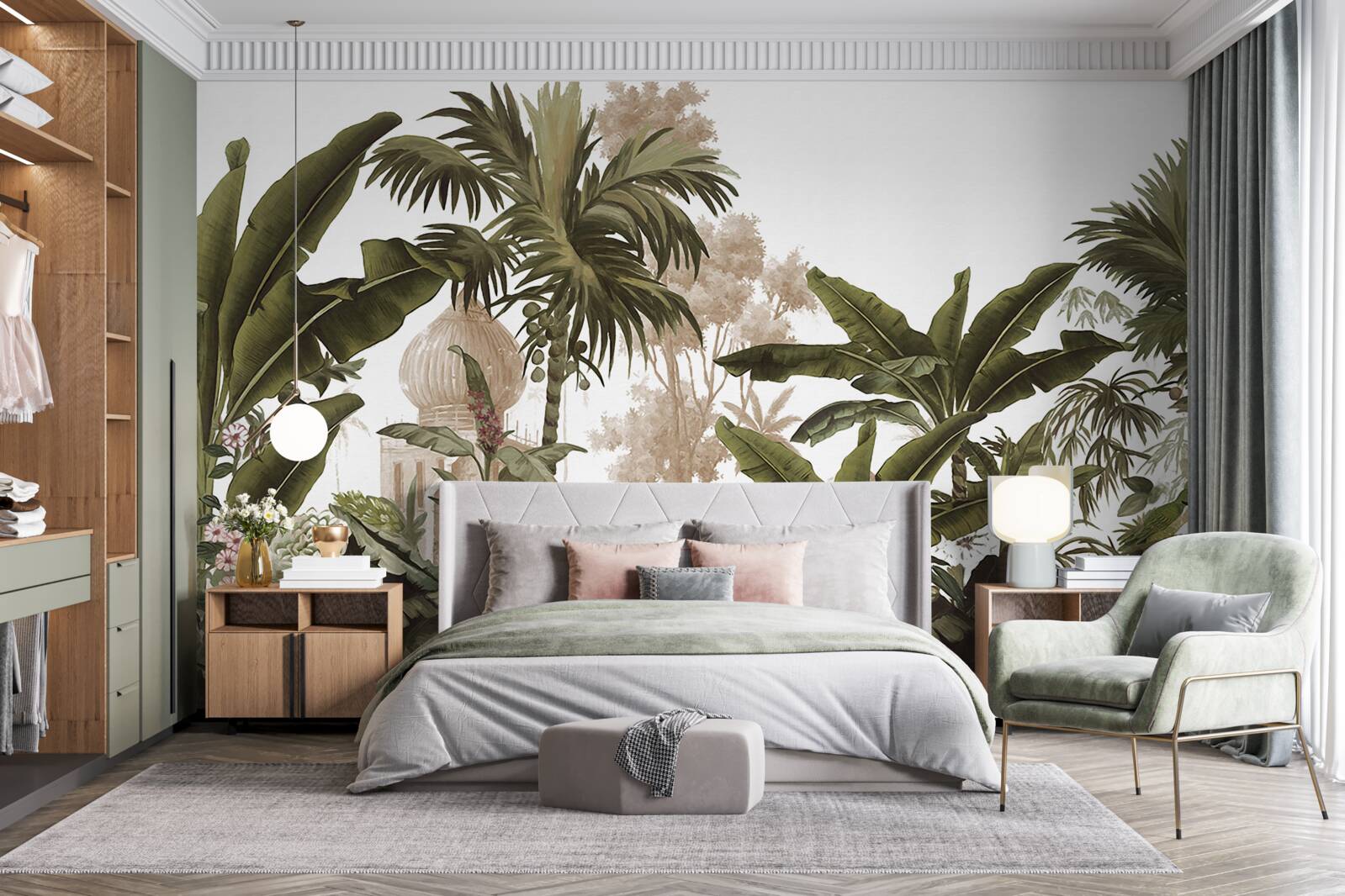 Fototapeta sanktuarium wśród zielonych zarośli