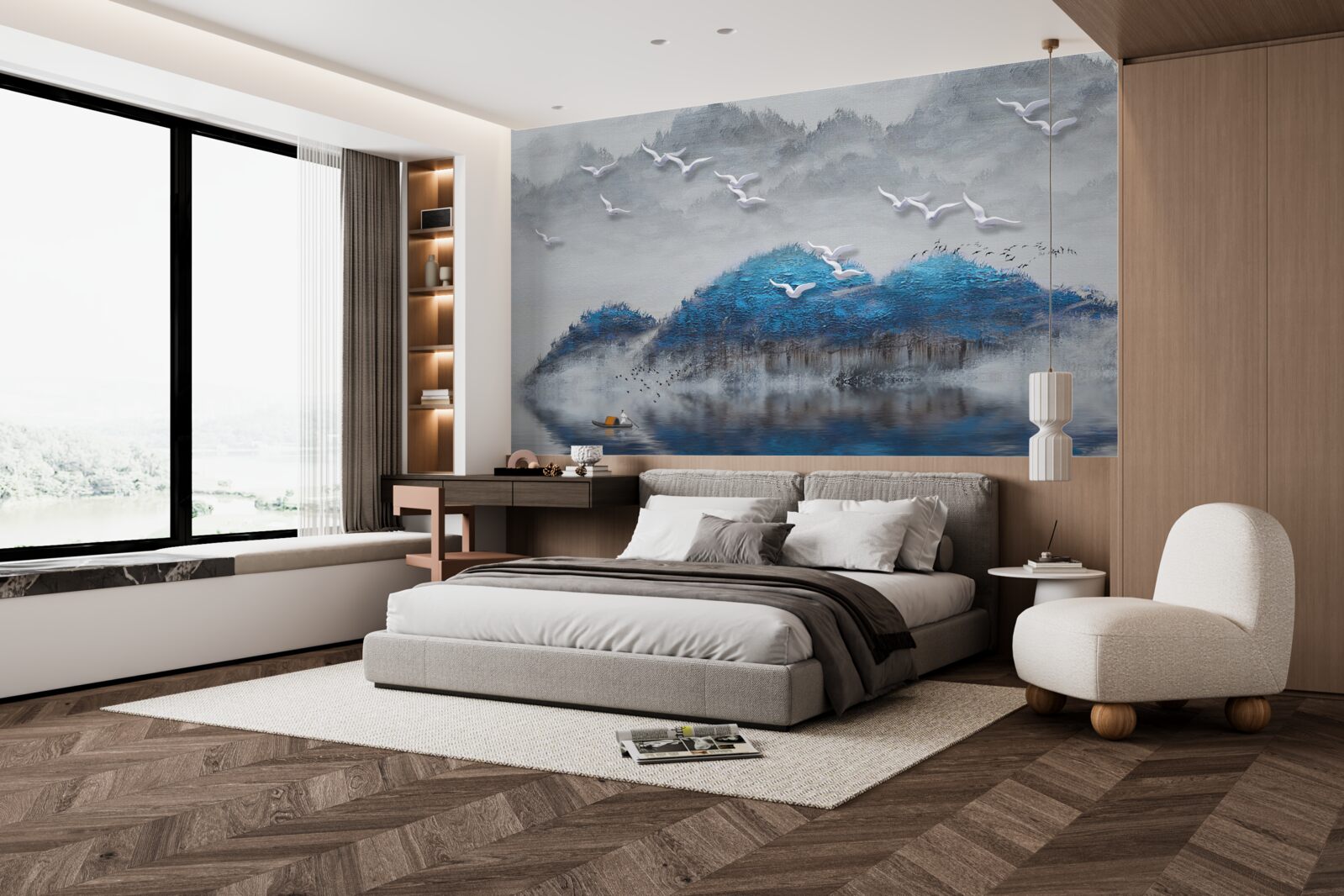 Fototapeta nury opuszczają staw