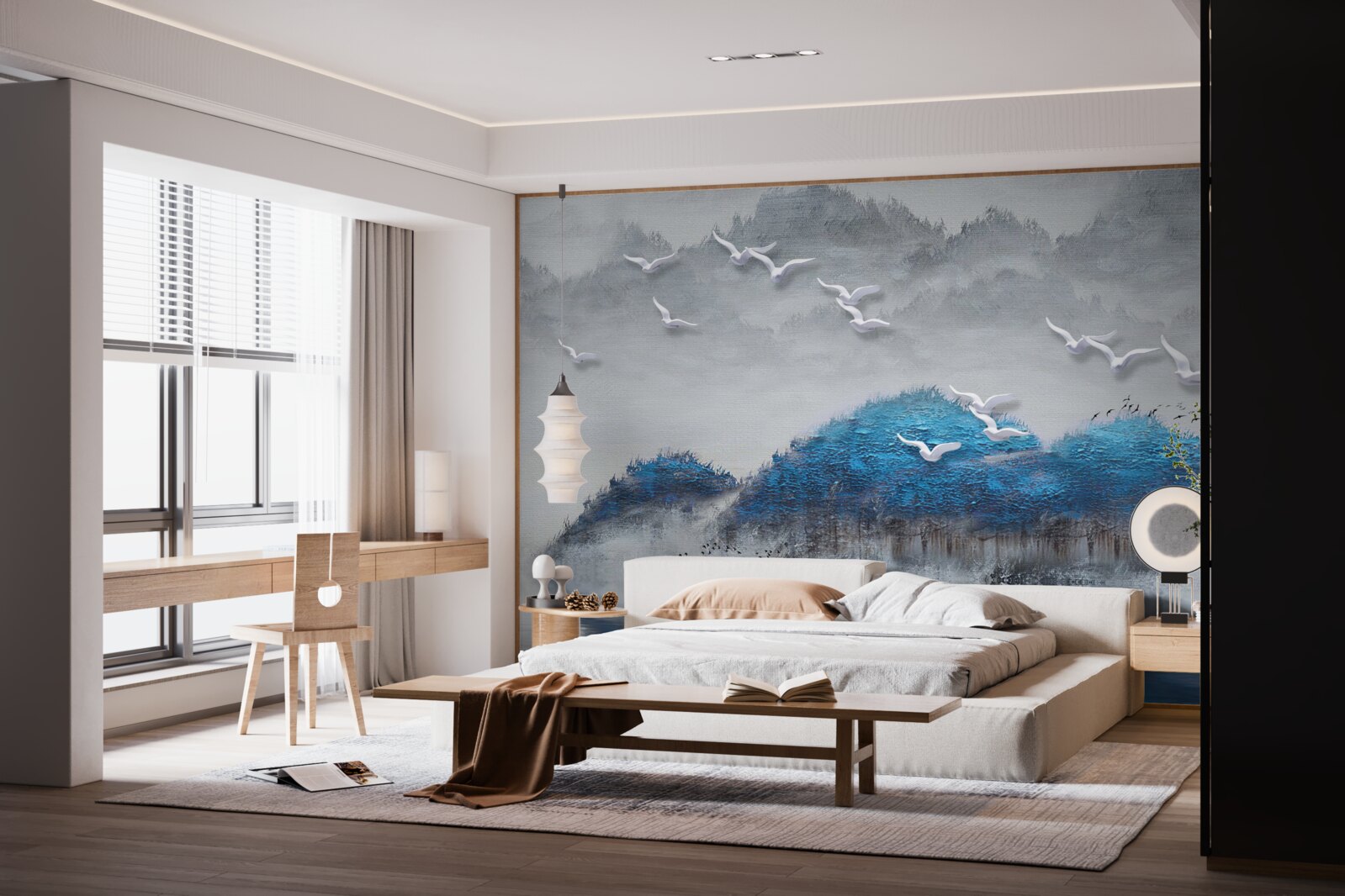 Fototapeta nury opuszczają staw