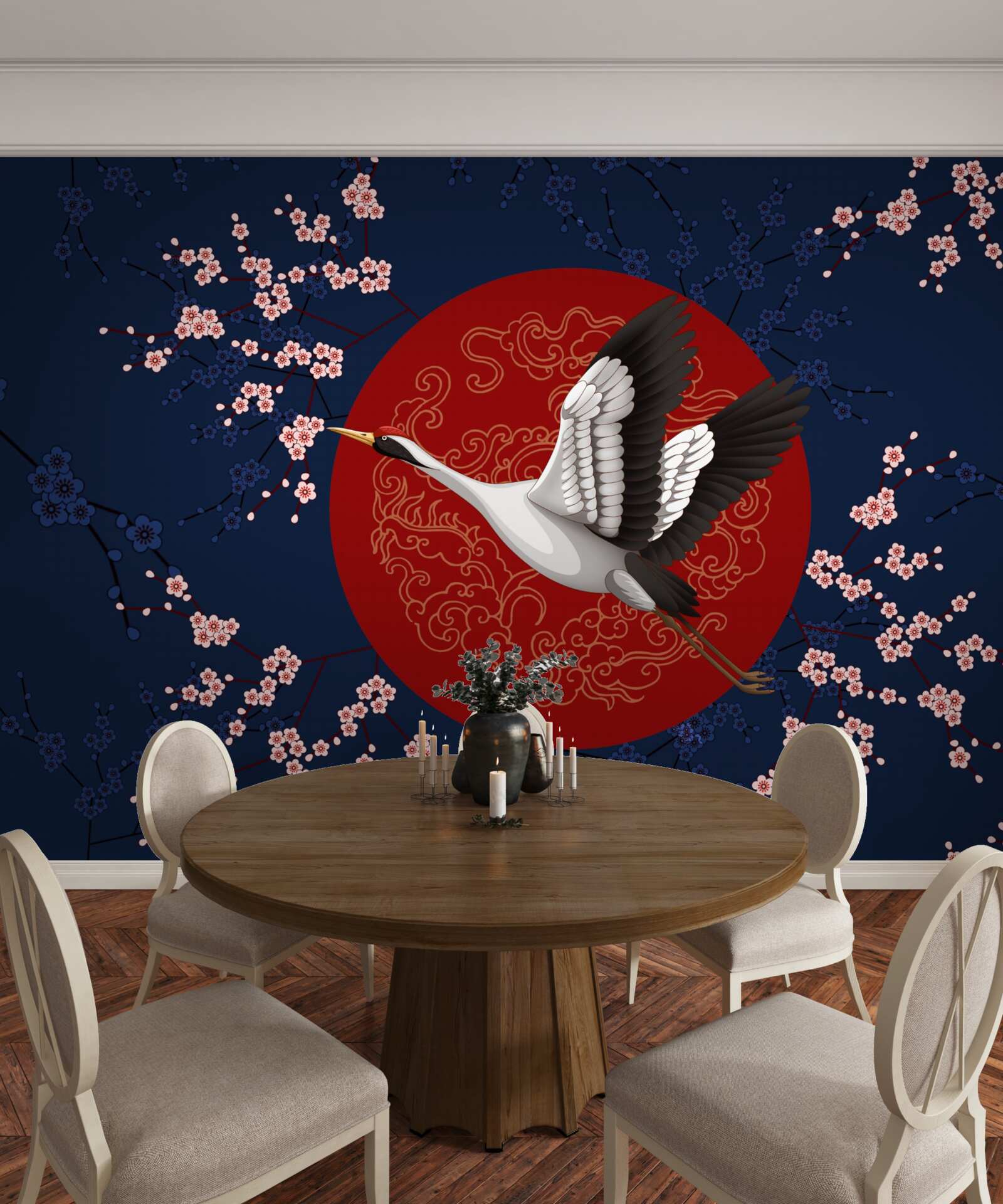 Fototapeta japońskie ciasto z motywem nieba