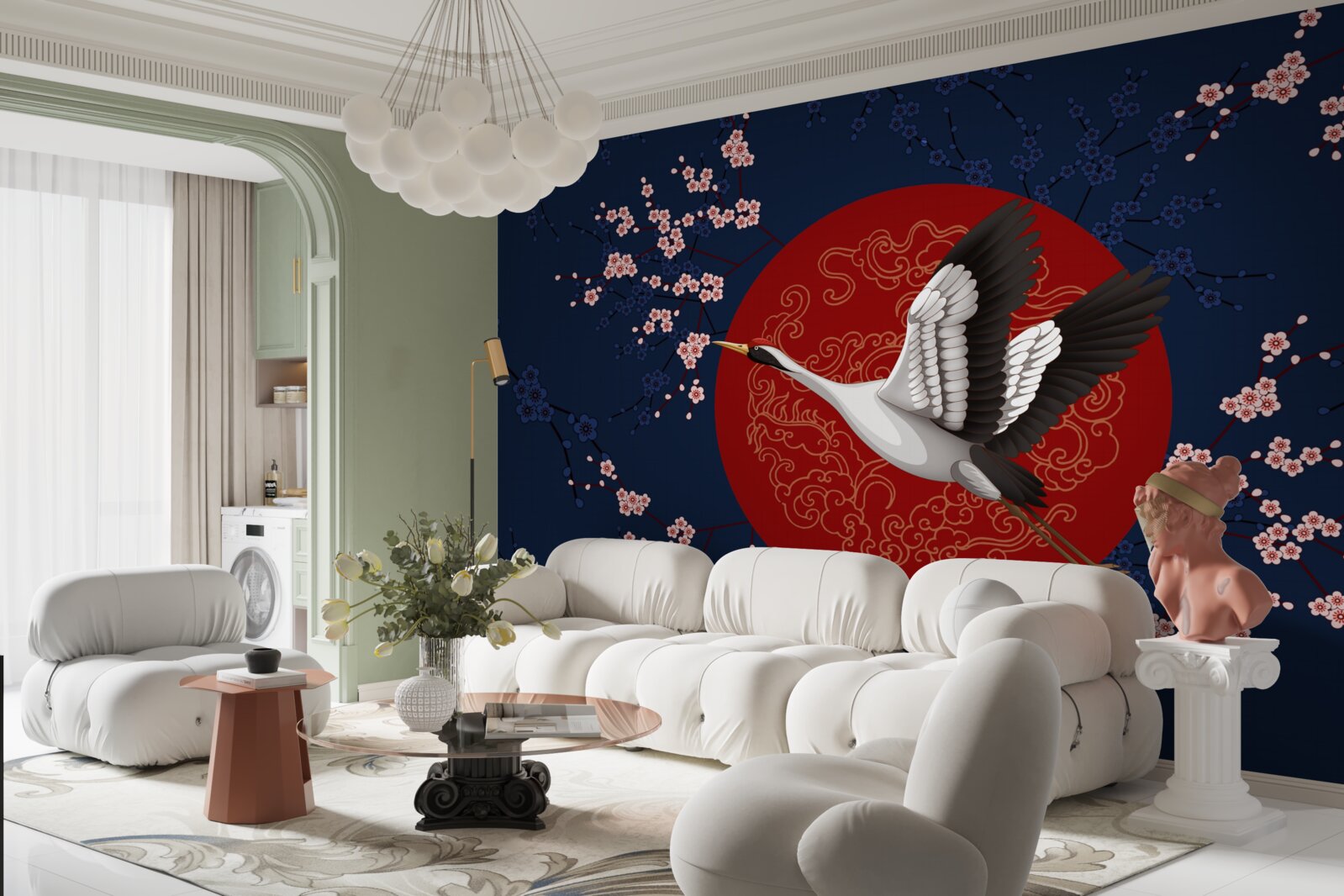 Fototapeta japońskie ciasto z motywem nieba