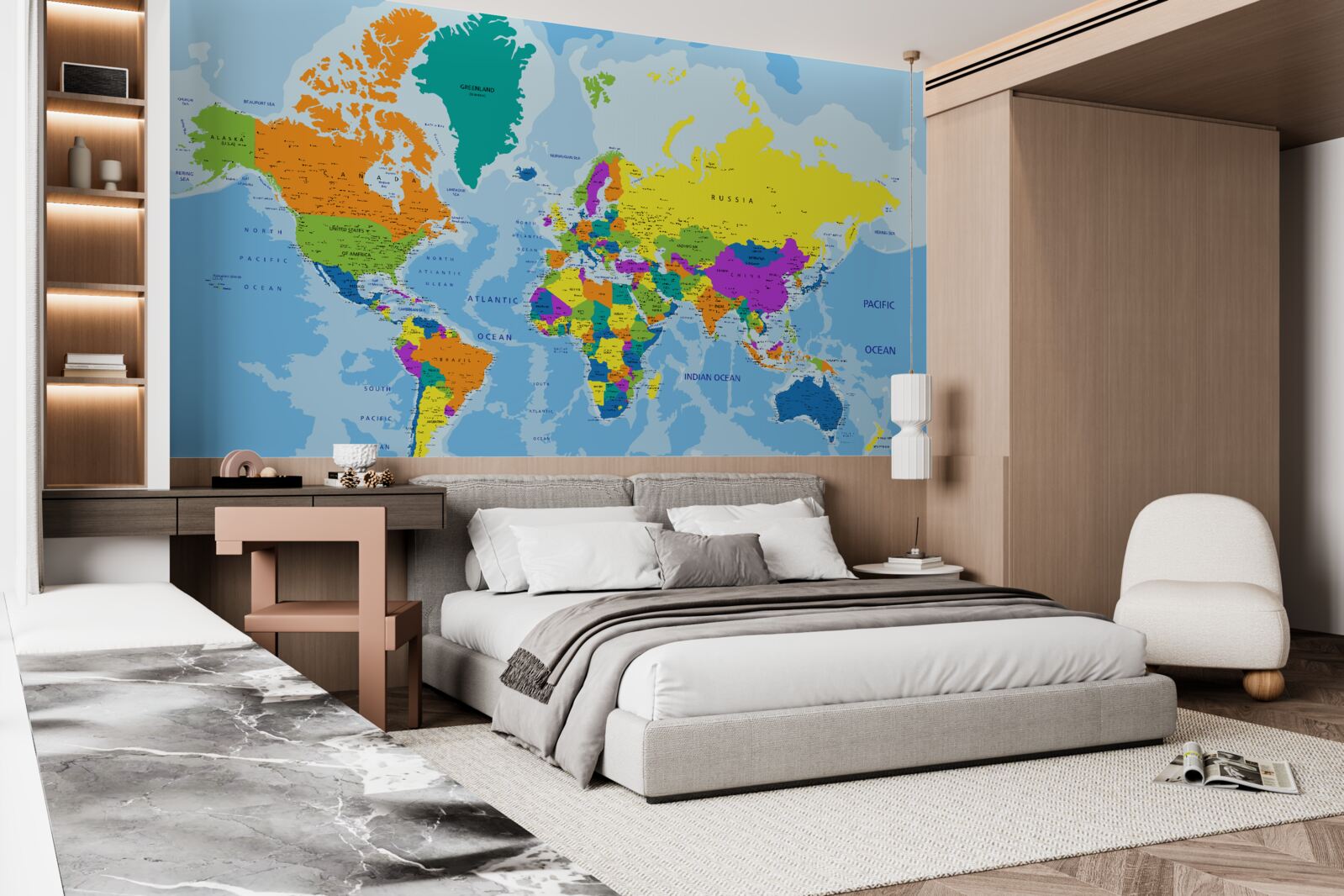 Fototapeta Światowy schemat geopolityczny