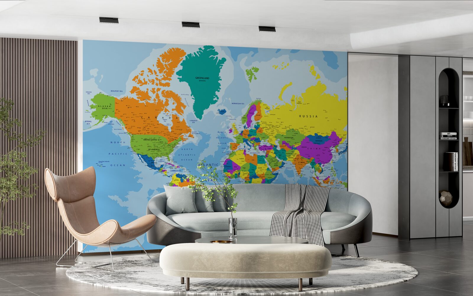 Fototapeta Światowy schemat geopolityczny