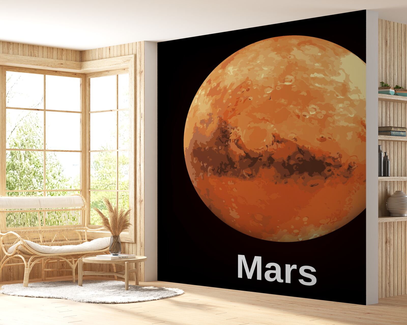 Fototapeta bliższe spojrzenie na planetę mars