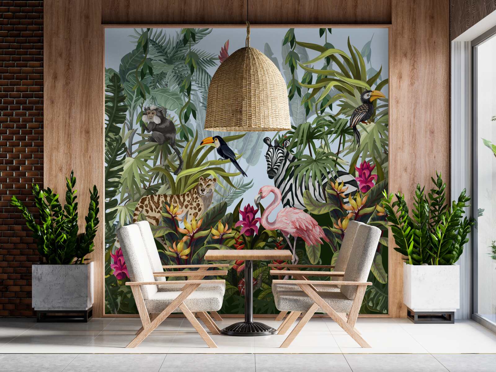 Fototapeta dzienna roślinność i dzika przyroda dżungli