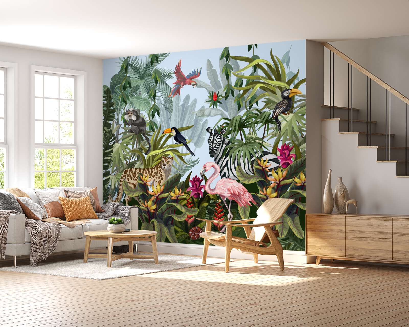 Fototapeta dzienna roślinność i dzika przyroda dżungli