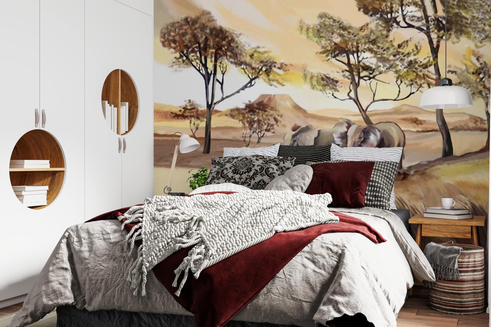 Fototapeta wycieczka rodzinna słoni