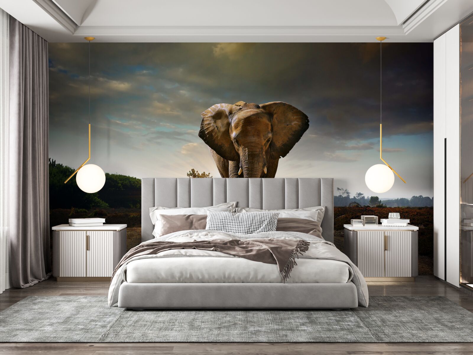 Fototapeta podróż słonia trwa