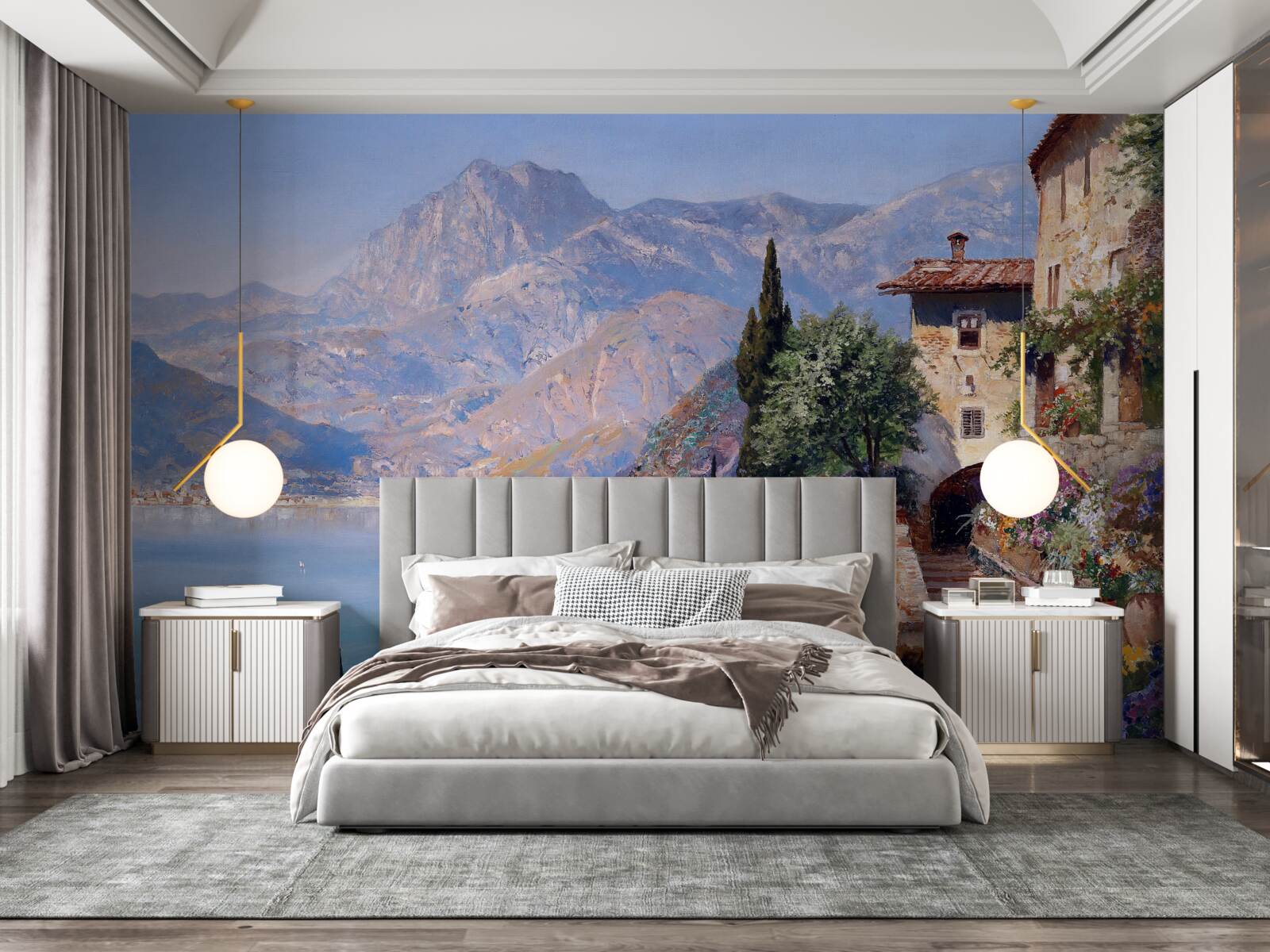 Fototapeta Śródziemnomorski krajobraz w kolorach