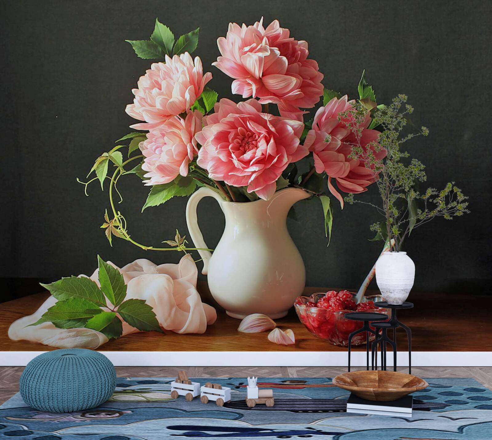 Fototapeta Żywy bukiet w martwej naturze