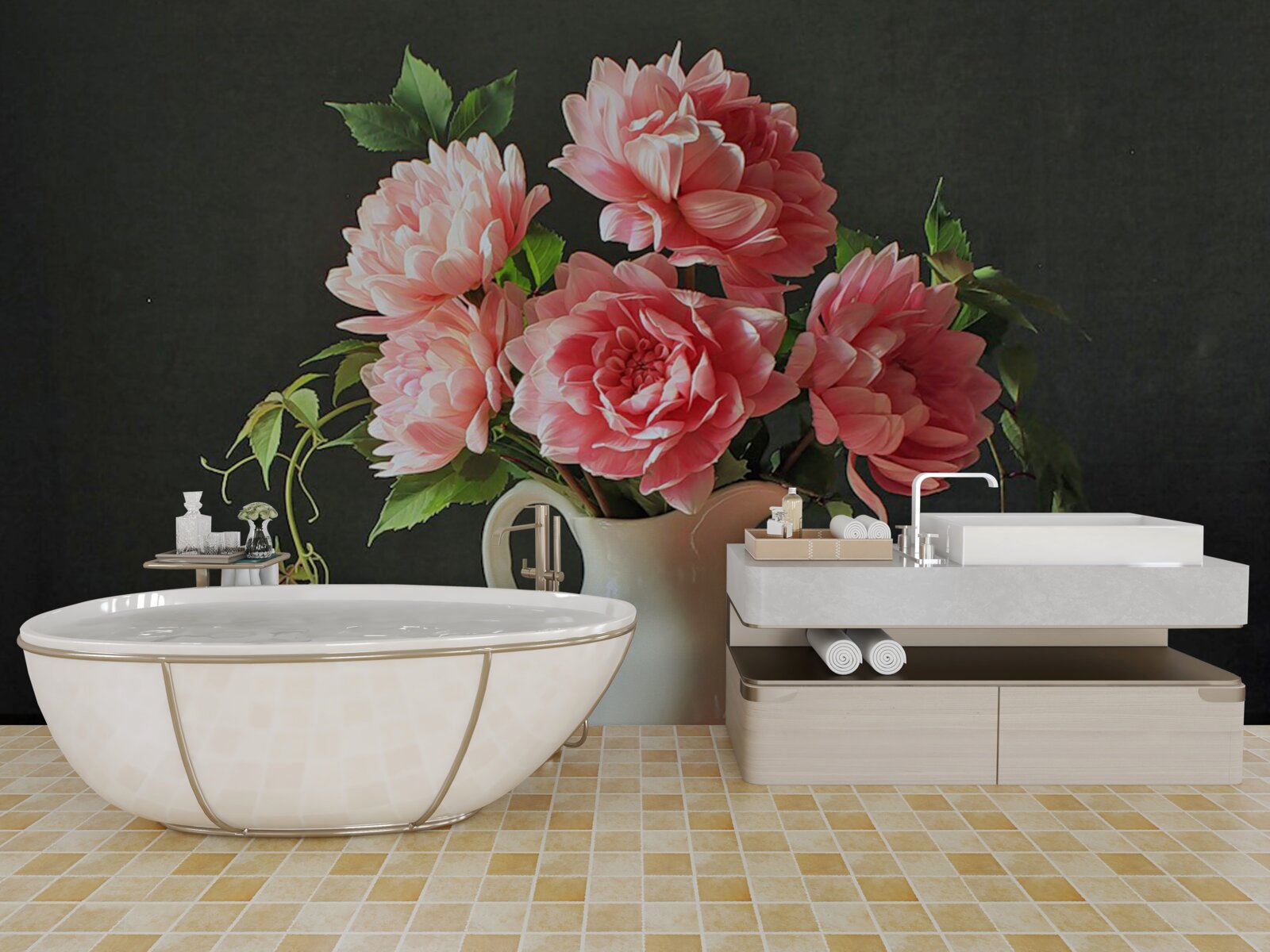 Fototapeta Żywy bukiet w martwej naturze