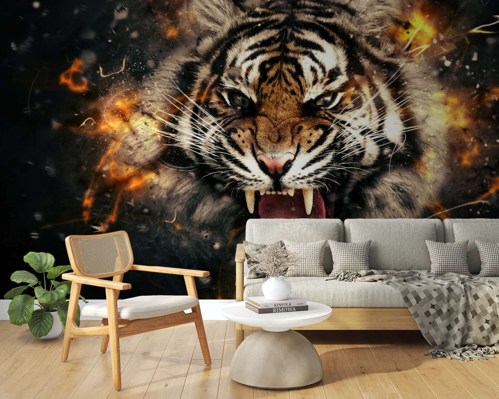 Fototapeta głośny ryk tygrysa