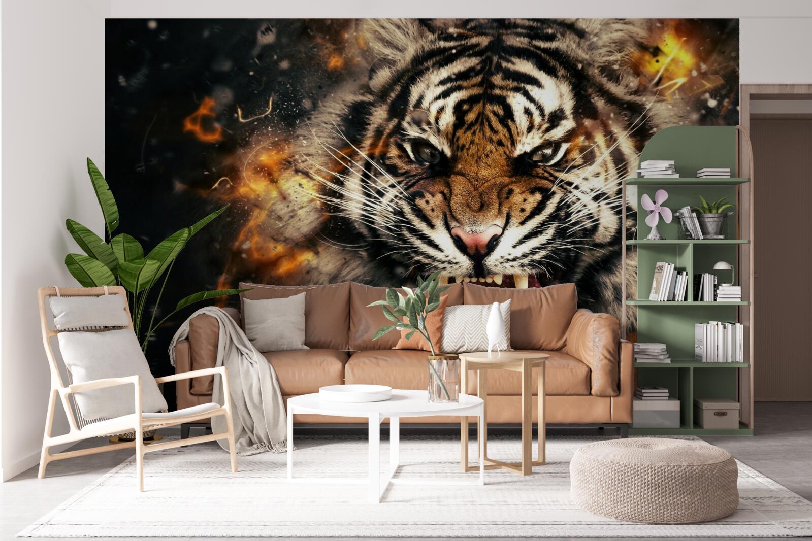 Fototapeta głośny ryk tygrysa