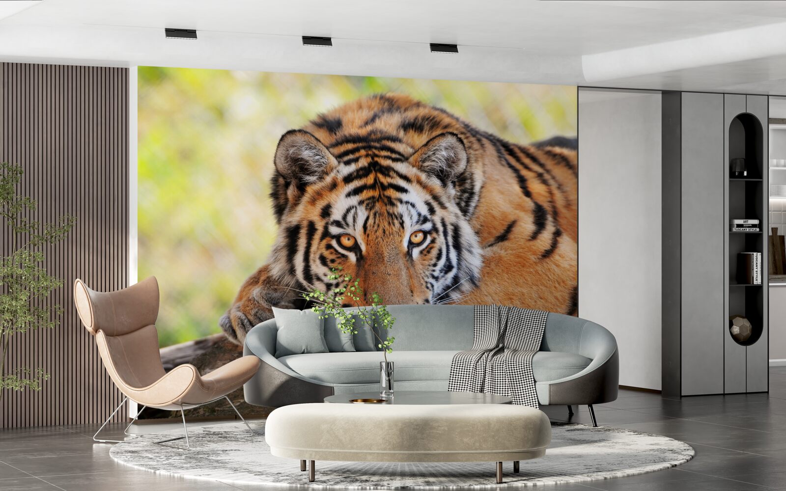 Fototapeta tygrys drapieżnik wpadł w zasadzkę