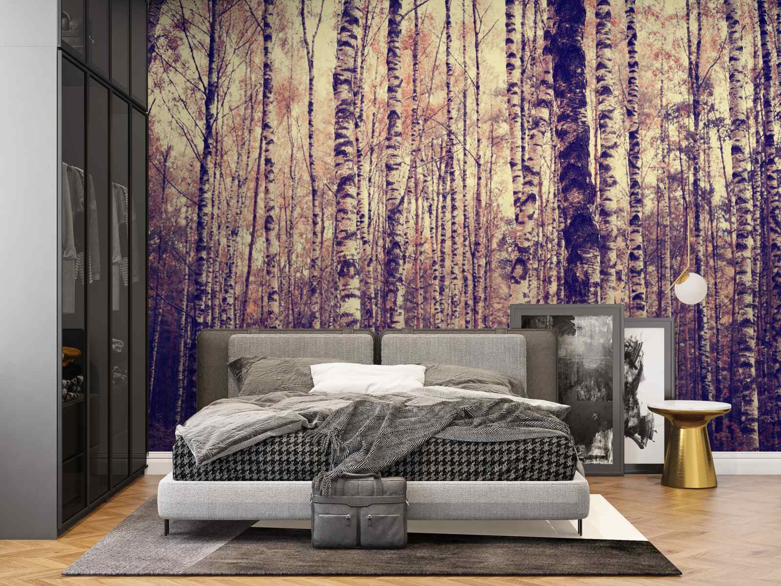 Fototapeta elegancki gaj brzozowy